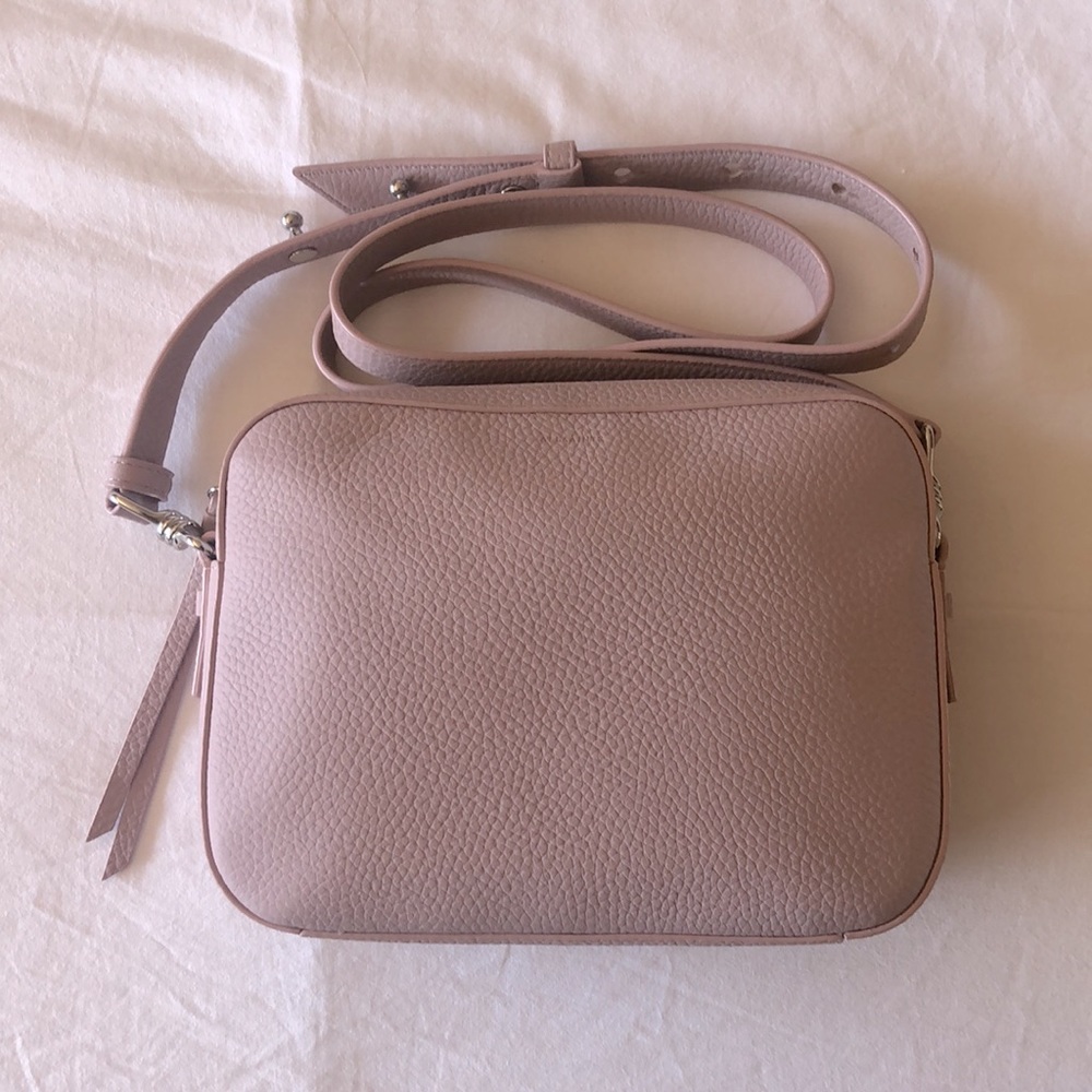 AllSaints Captain Lea Leather Crossbody Bag